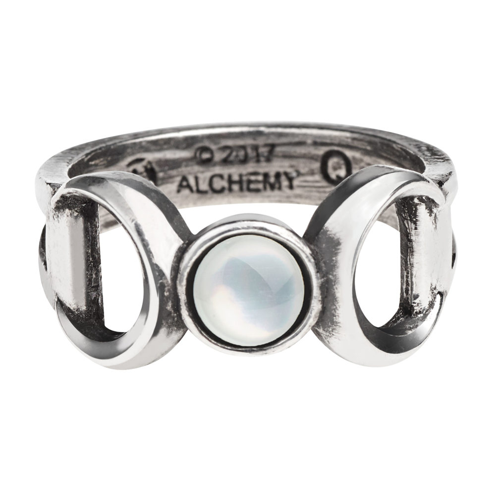 Alchemy - TRIPLE GODDESS Ring - Zilverkleurig